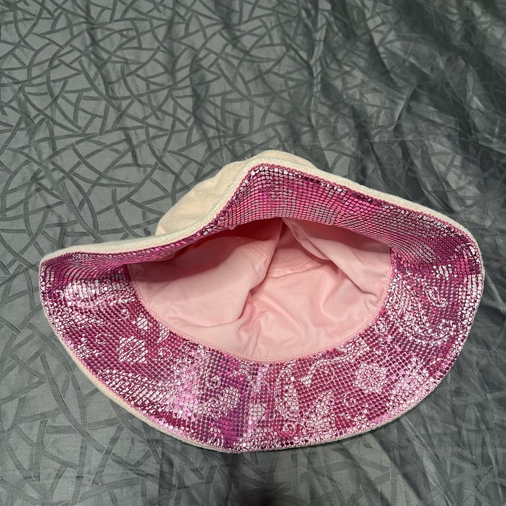 Revolve pink terry reversible hat Sophia Richie collab